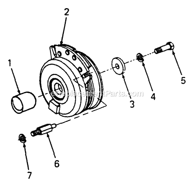 Pto Clutch Diagram and Parts List for 2086 880001-899000 Cub Cadet Lawn Tractor